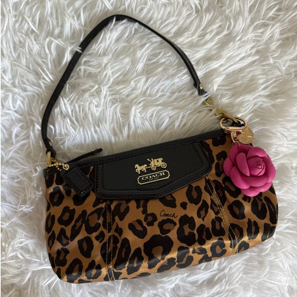 y2k COACH Vintage Leopard Mini Purse Shoulder Bag - Picture 1 of 8